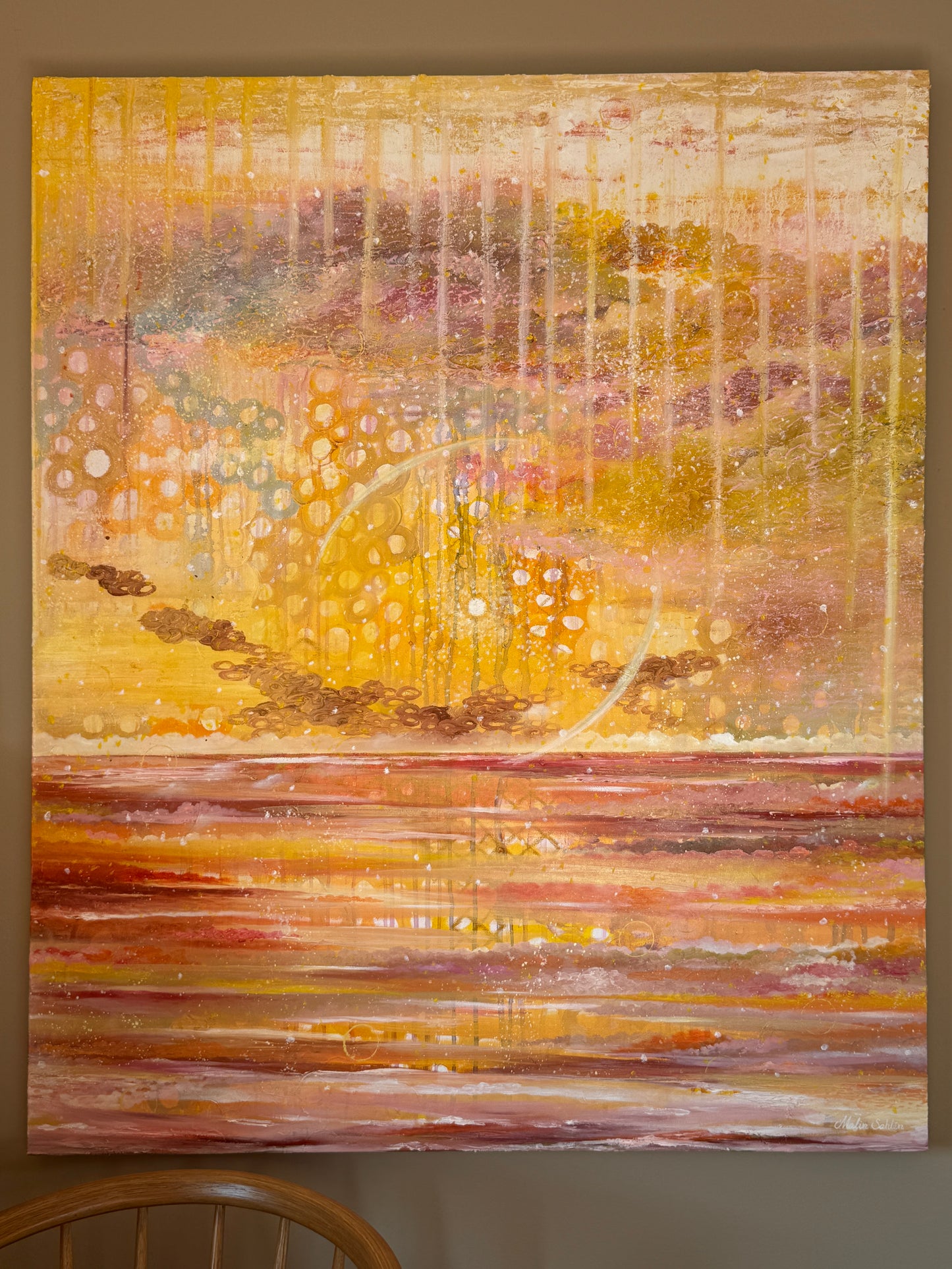 INTO THE LIGHT | 120 × 100 cm