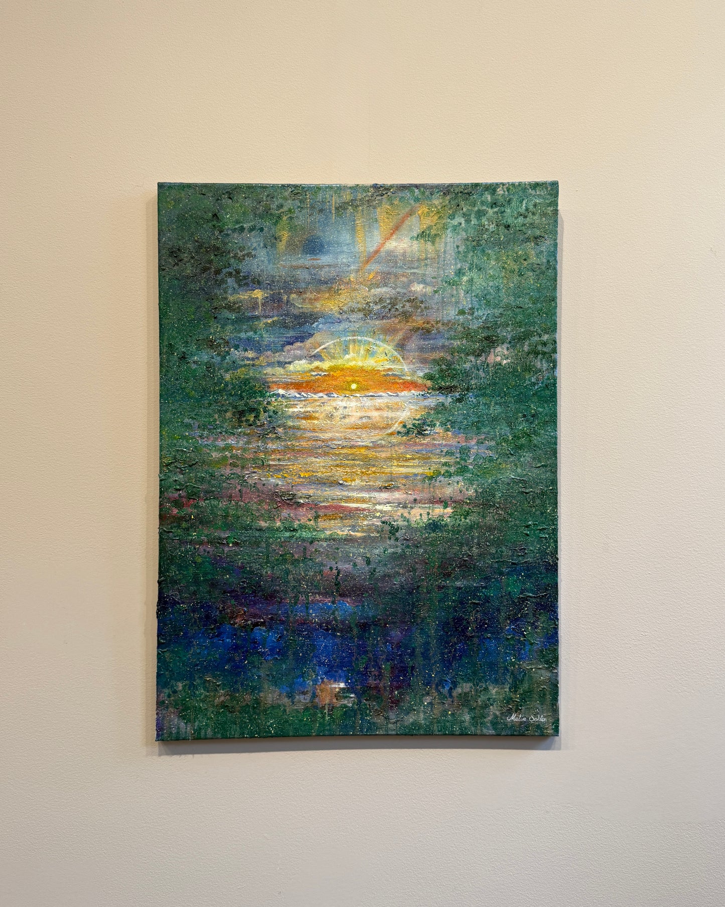 THROUGH DEPTH | 90 × 65 cm