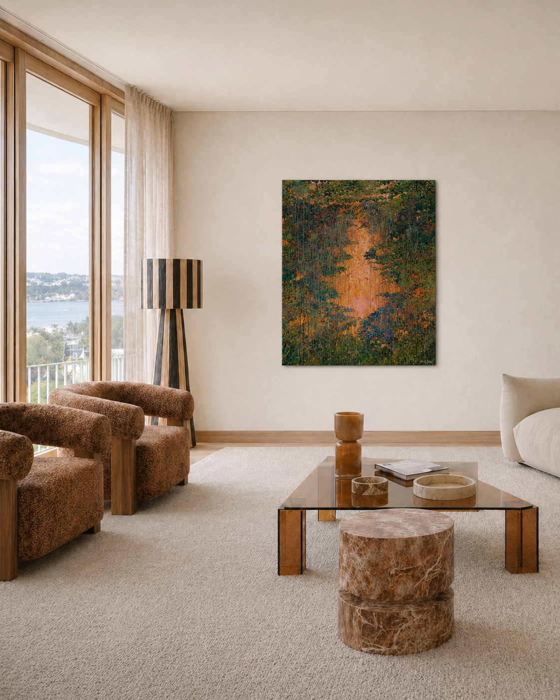 EMERGING LIGHT | 120 × 100 cm