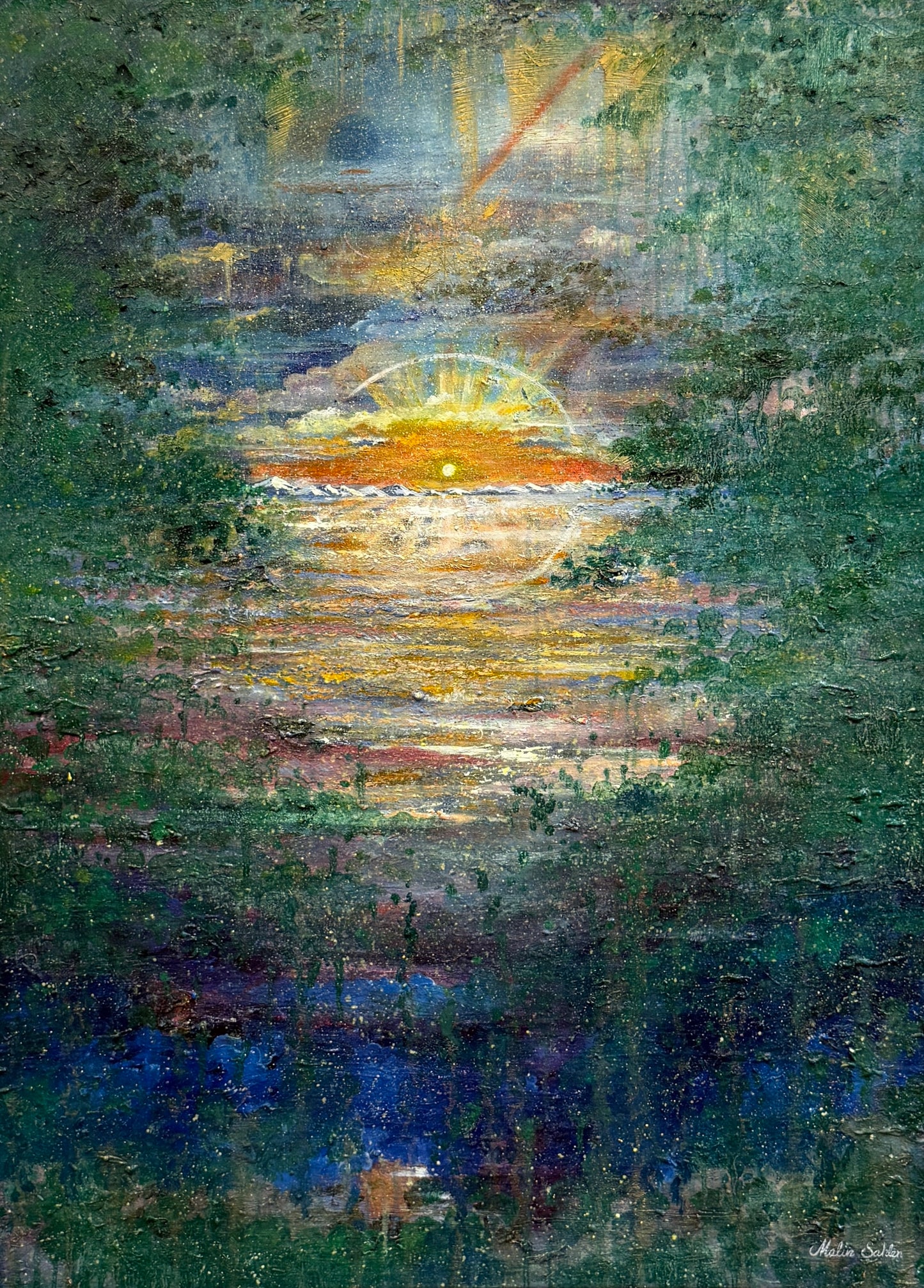 THROUGH DEPTH | 90 × 65 cm