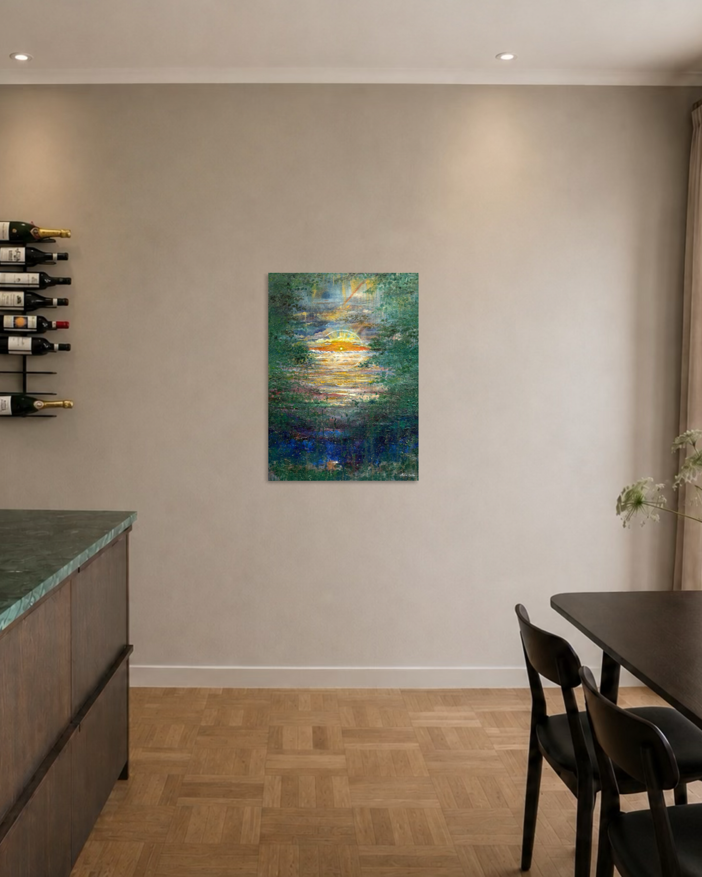 THROUGH DEPTH | 90 × 65 cm